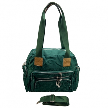 flevado Große Damen Umhängetasche Reißverschluss Freizeittasche Jugend/ Frauen grün